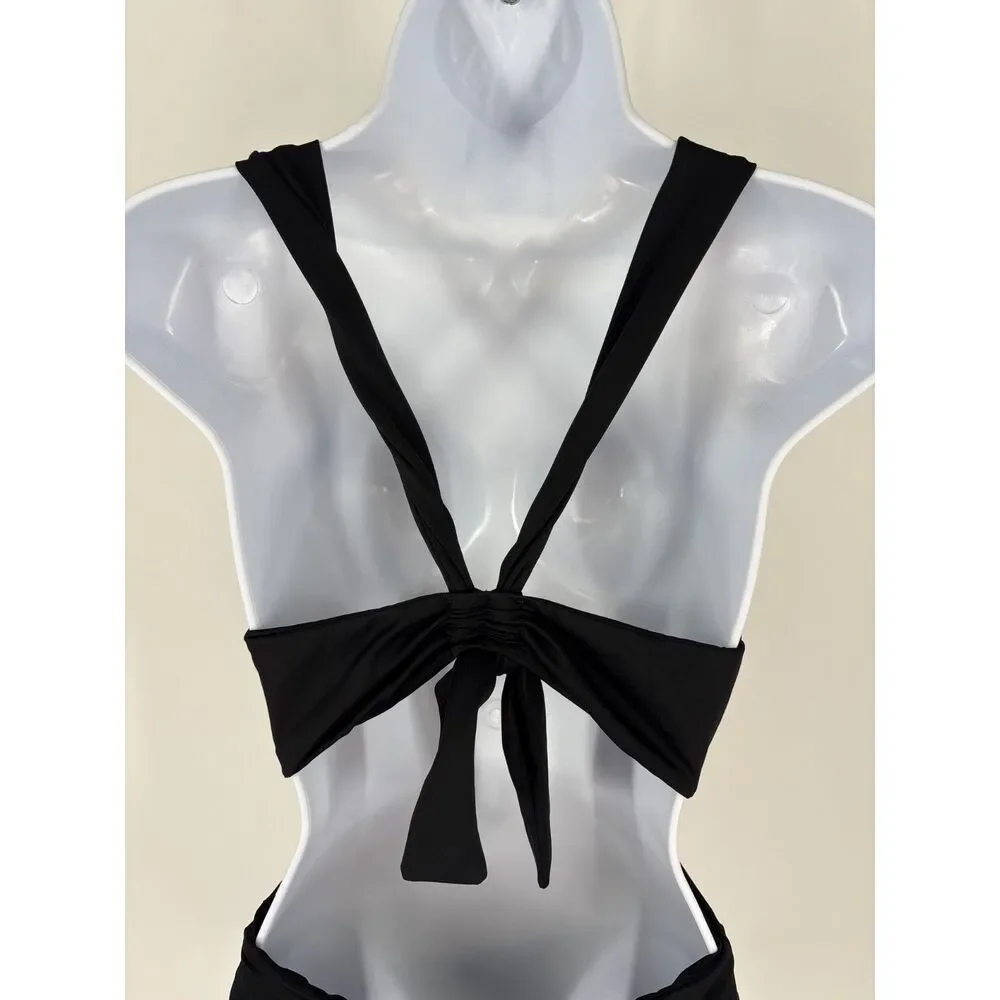 Black Cutout One-Piece Swimsuit
